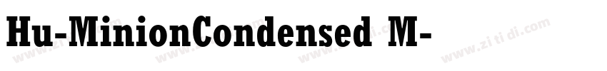 Hu-MinionCondensed M字体转换